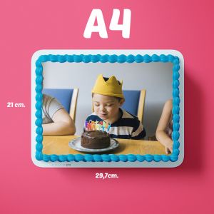 A4 sukkerprint med eget billede